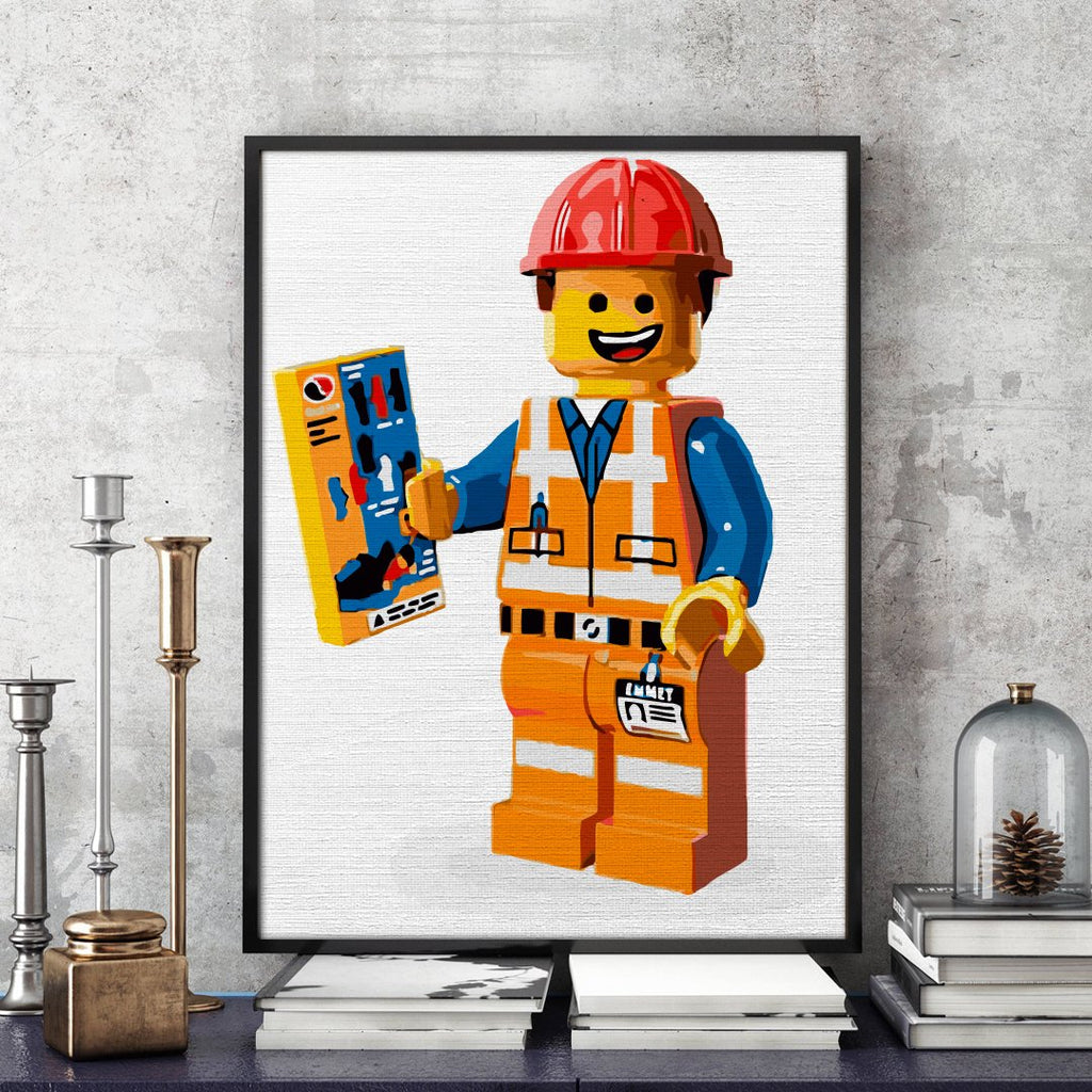 Constructor (Legoman Builder) - Pictură pe numere - 2 | YEO