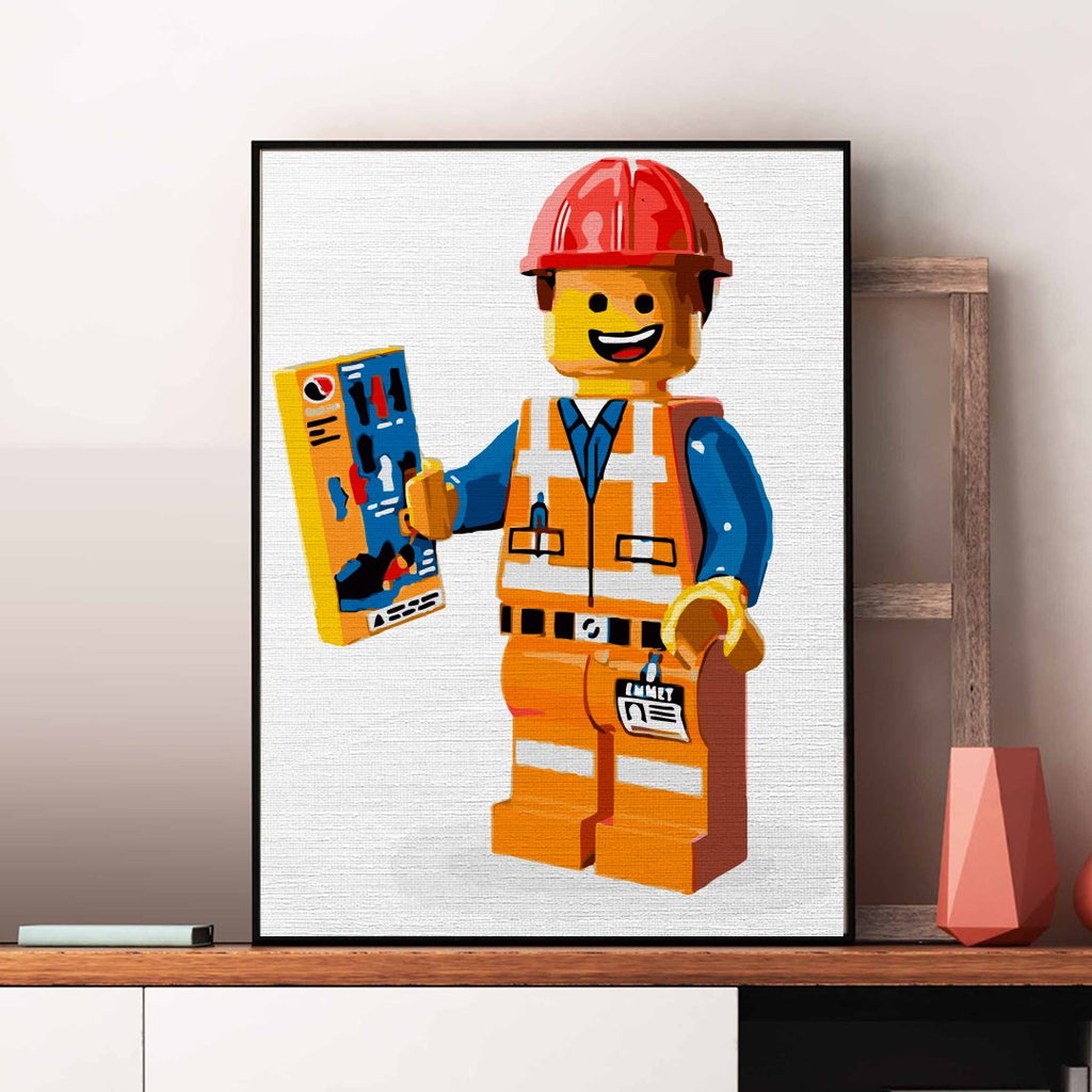 Constructor (Legoman Builder) - Pictură pe numere - 1 | YEO