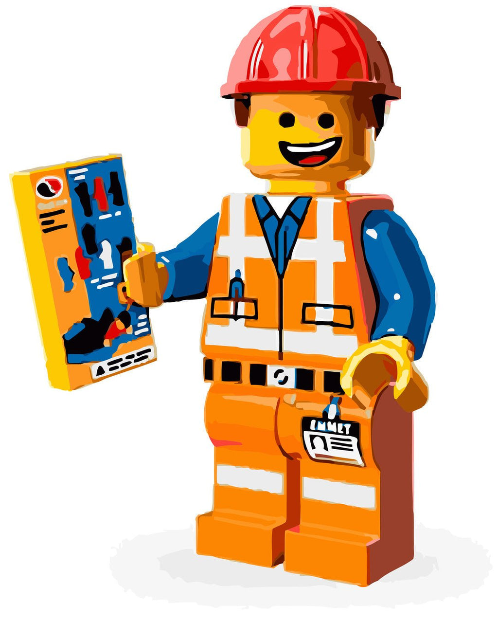 Constructor (Legoman Builder) - Pictură pe numere - 3 | YEO