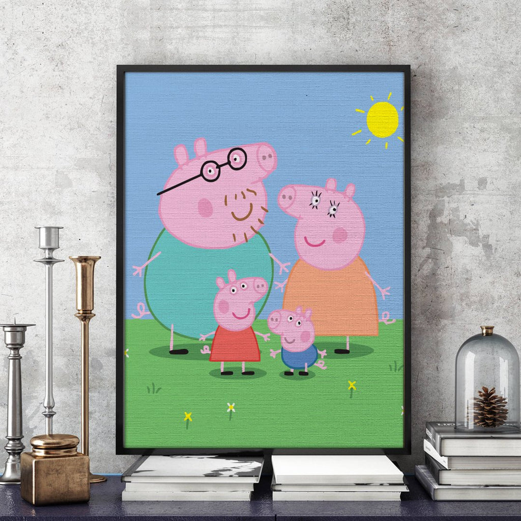 Familia Peppa (Peppa Pig Family) - Pictură pe numere - 2 | YEO