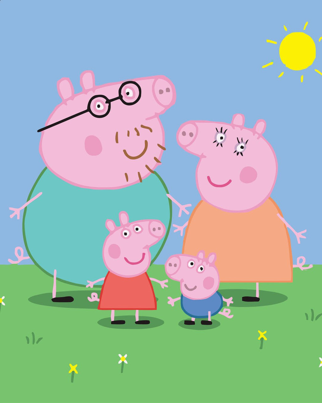 Familia Peppa (Peppa Pig Family) - Pictură pe numere - 3 | YEO