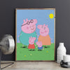 Familia Peppa (Peppa Pig Family) - Pictură pe numere
