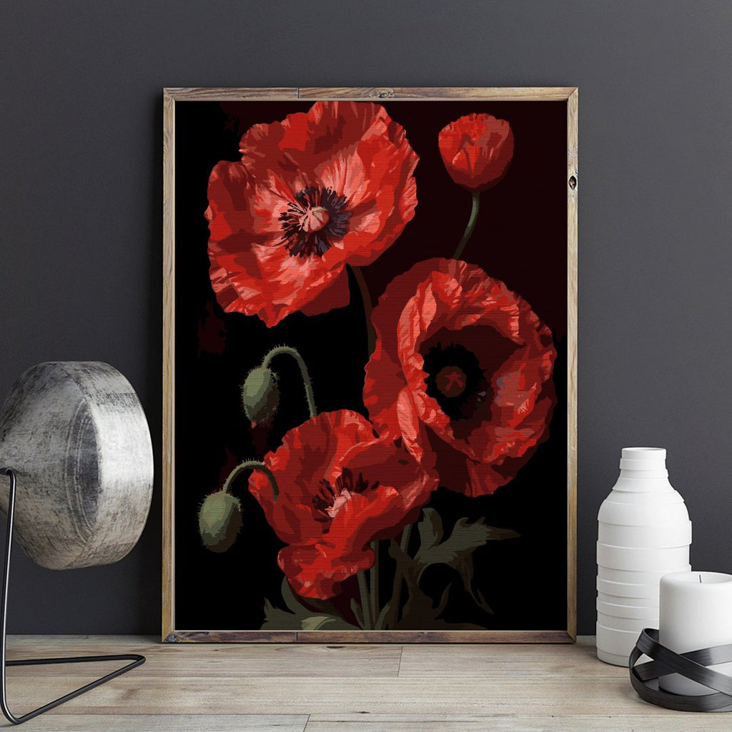 Frumusețea macilor (Beauty of poppies) - Pictură pe numere