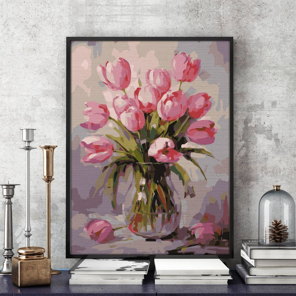 Lalele înflorite (Blooming tulips) - Pictură pe numere - 2 | YEO