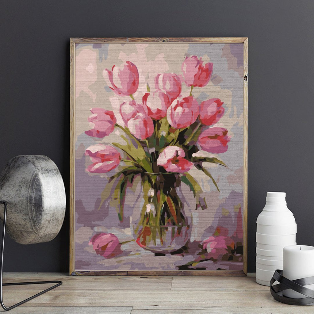 Lalele inflorite (Blooming tulips) - Pictura pe numere