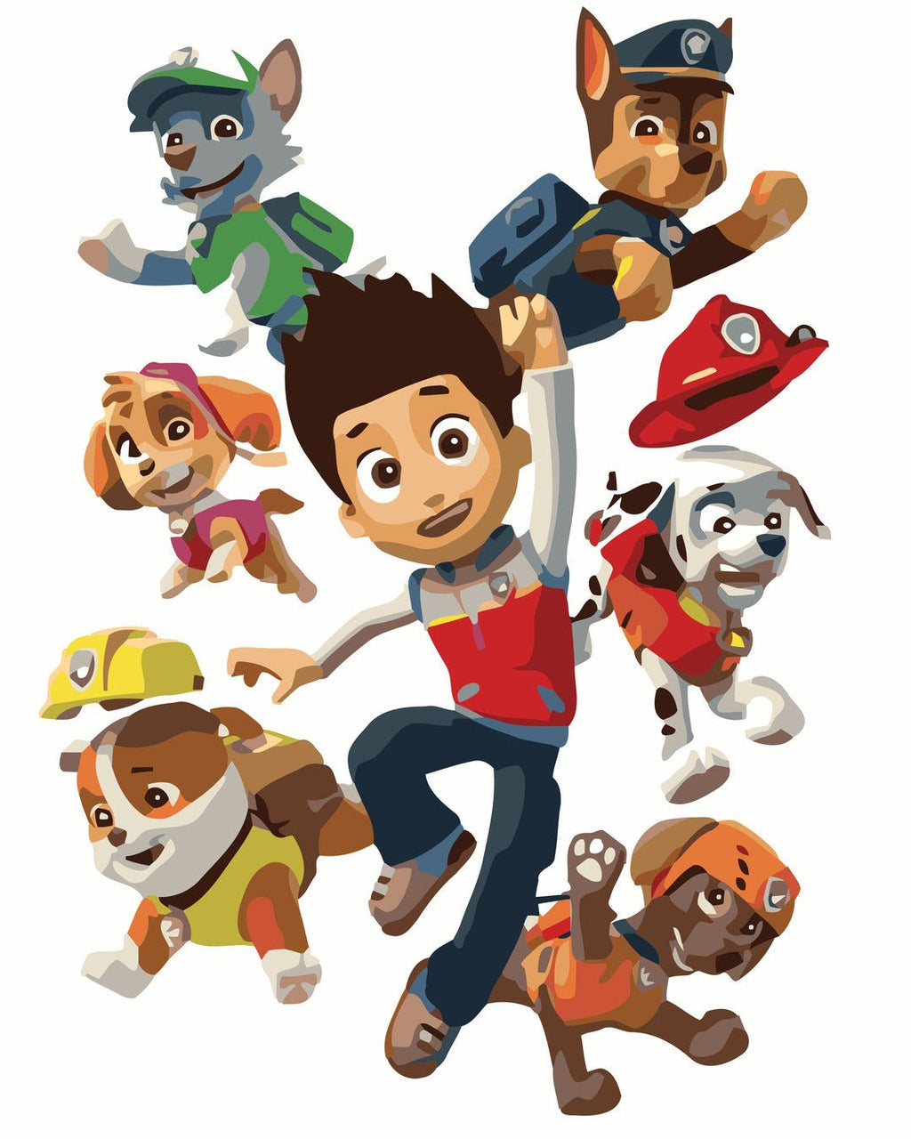 Paw Patrol (Paw Patrol team) - Pictură pe numere - 3 | YEO