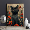 Pisică printre maci (Cat among poppies) - Pictură pe numere