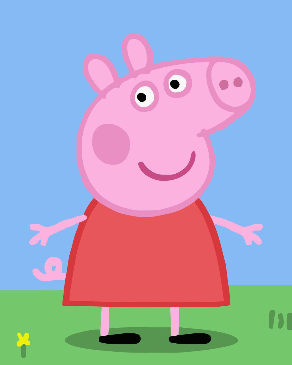 Purcelușa Peppa (Peppa Pig)- Pictură pe numere - 3 | YEO