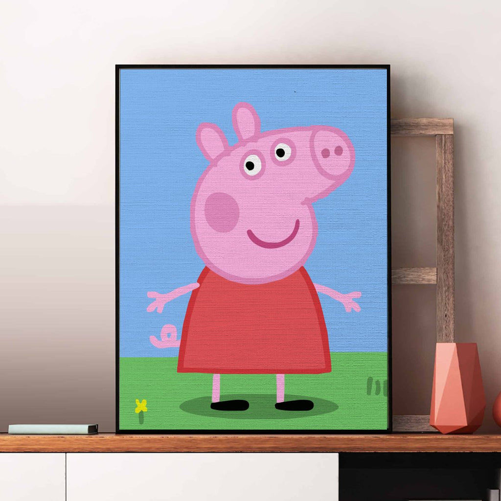 Purcelușa Peppa (Peppa Pig)- Pictură pe numere - 1 | YEO