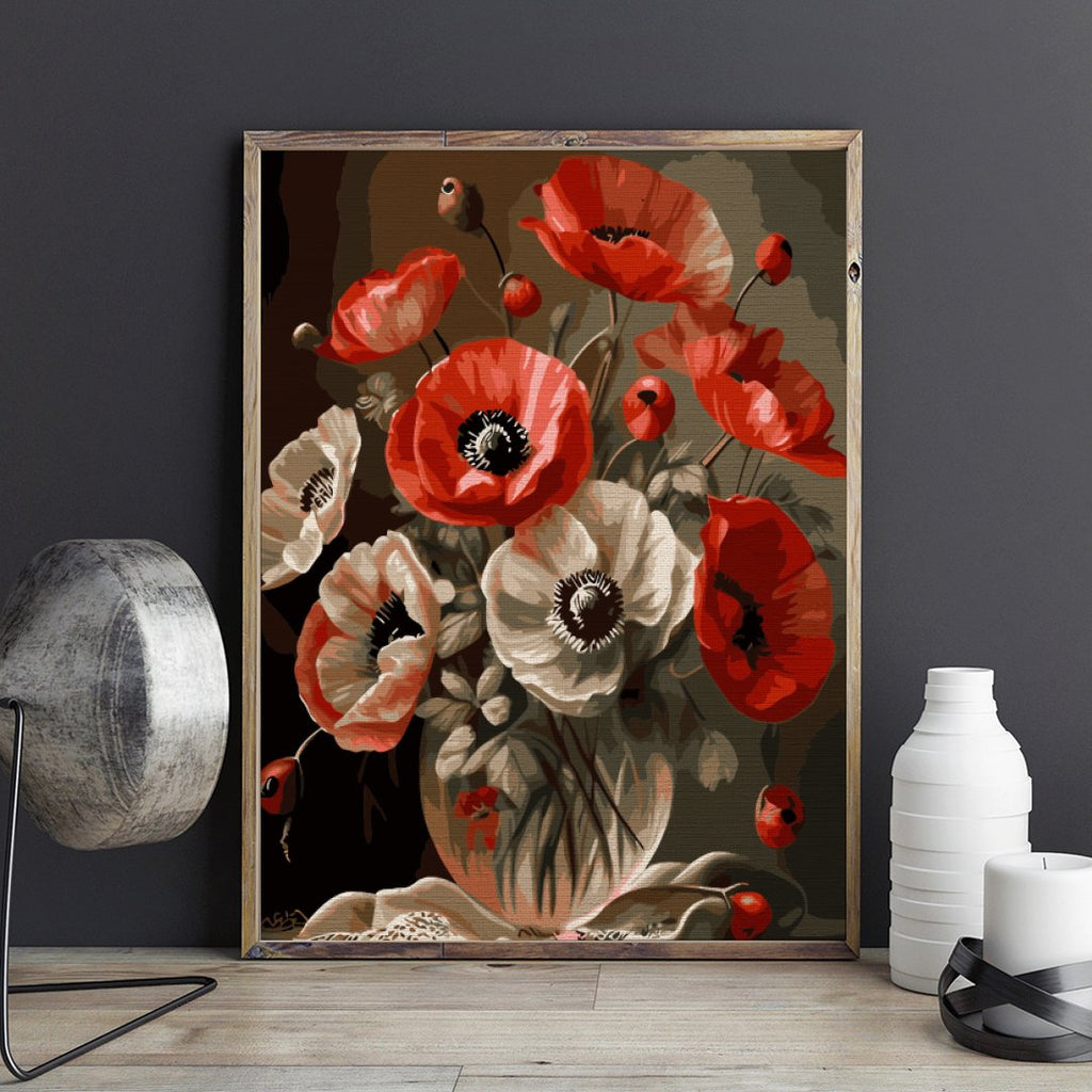 Splendoarea macilor (Poppy Splendor) - Pictură pe numere - 2 | YEO