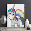 Unicornul Vesel (Happy unicorn) - Pictură pe numere