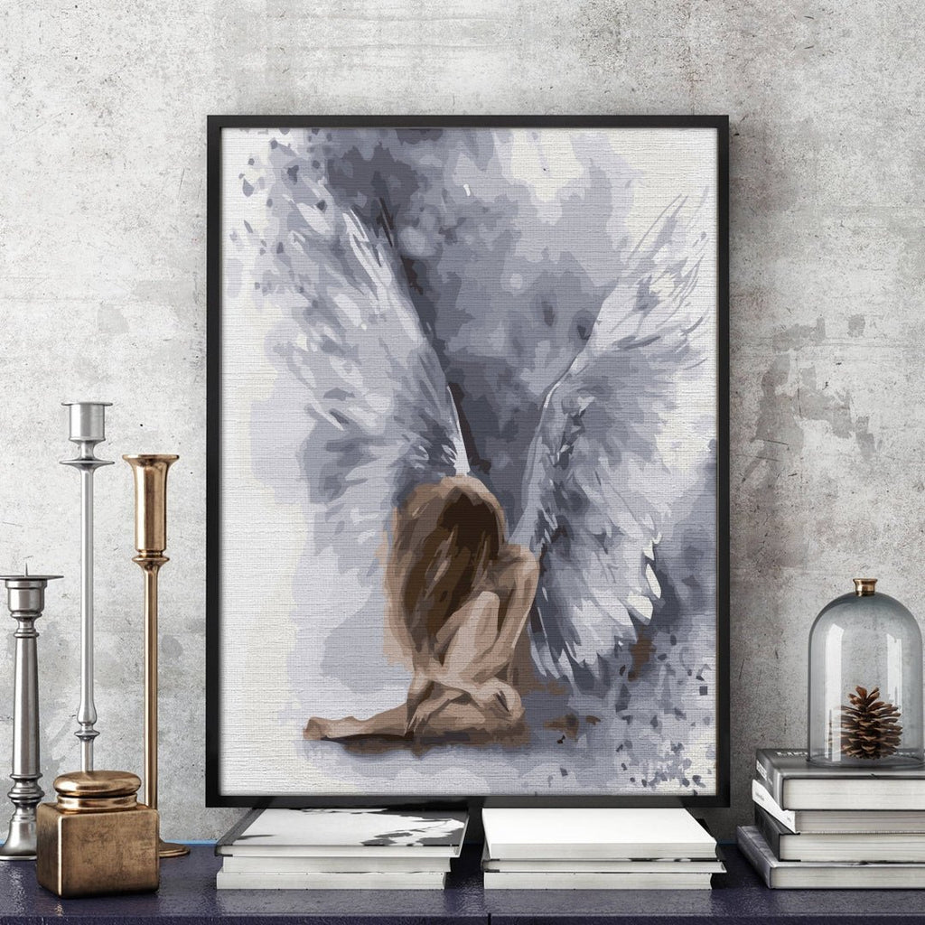 Angel resting (Înger odihnindu-se) - Pictură pe numere - 2 | YEO