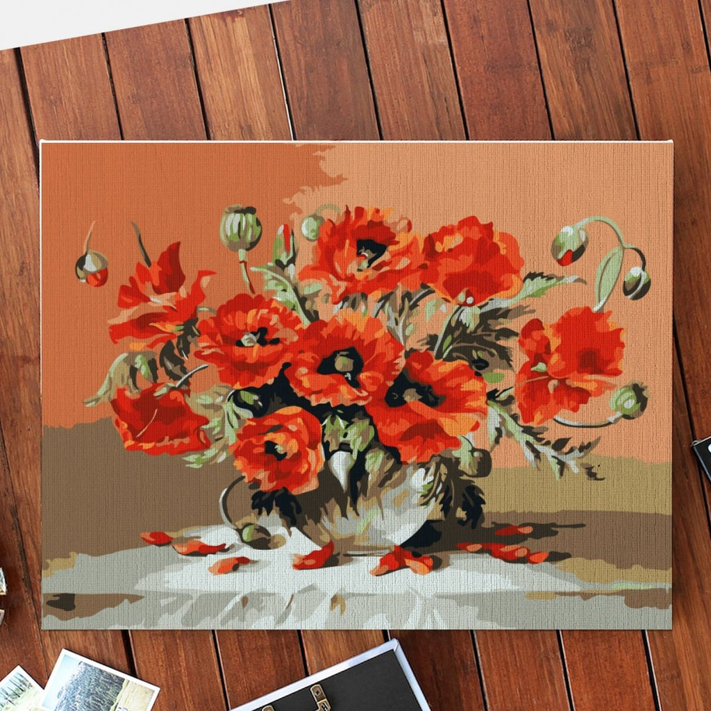 Artistic Poppies - Pictură pe numere - 1 | YEO