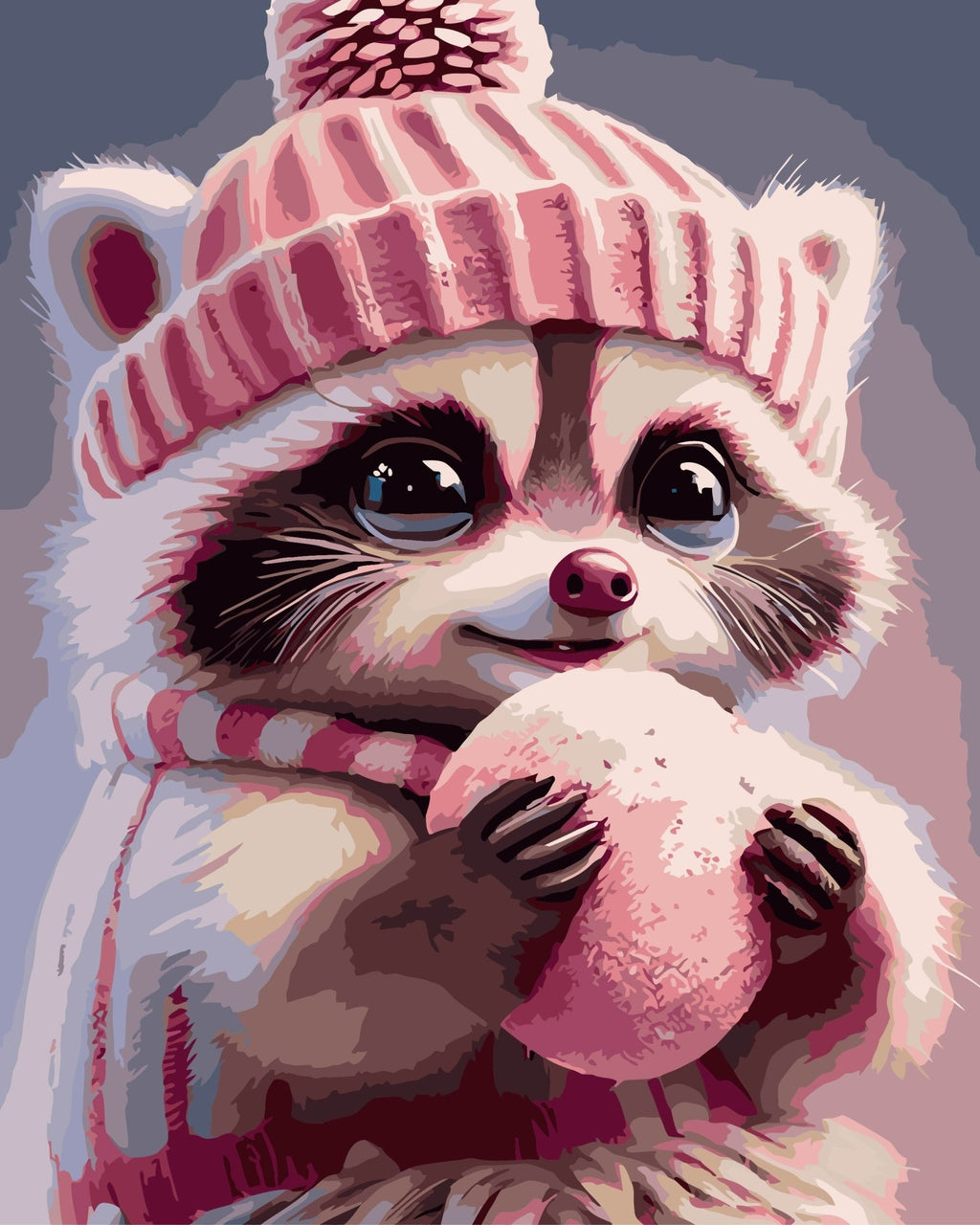 Baby raccoon - Pictură pe numere - 1 | YEO