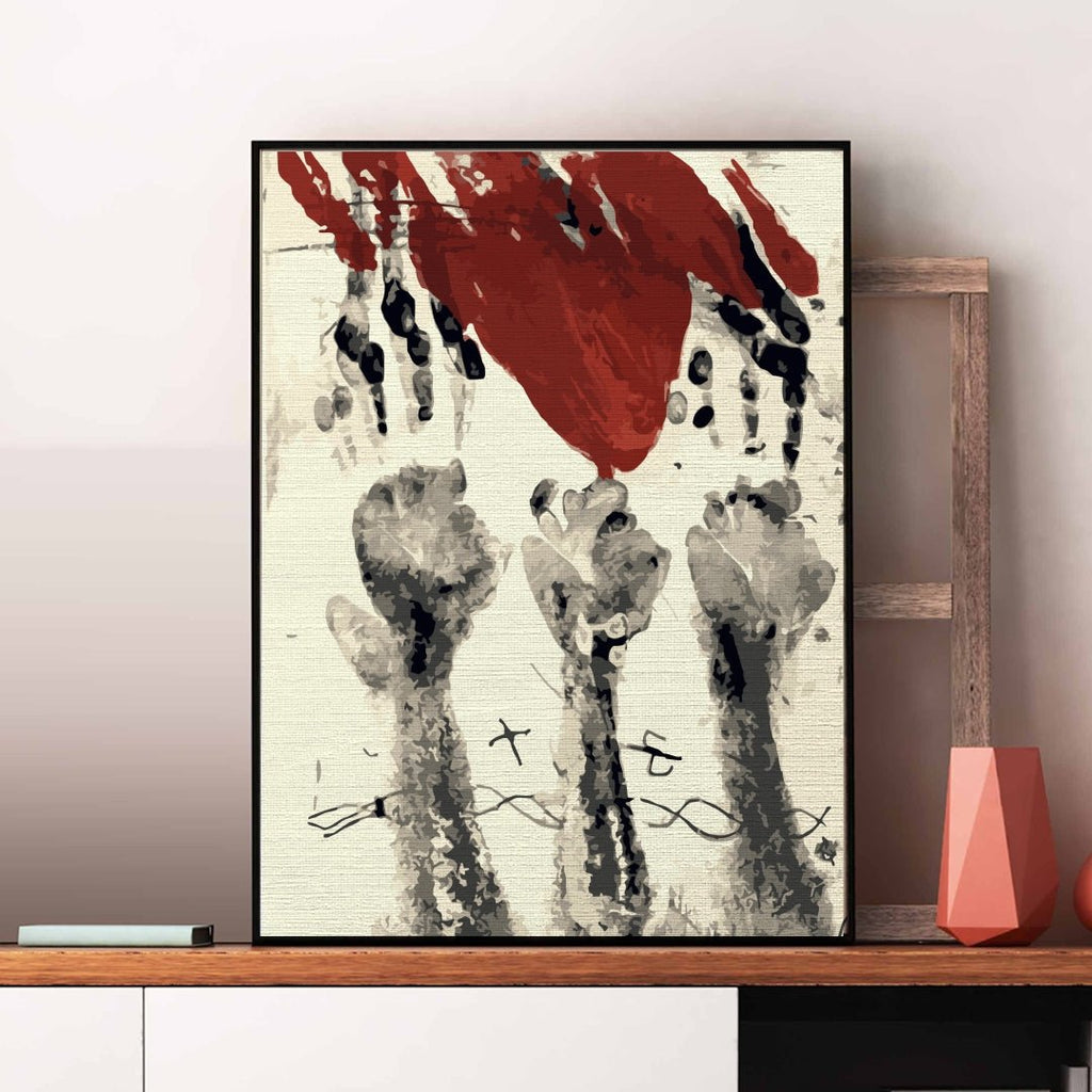 Bloody handprint (Moma) - Pictură pe numere - 3 | YEO