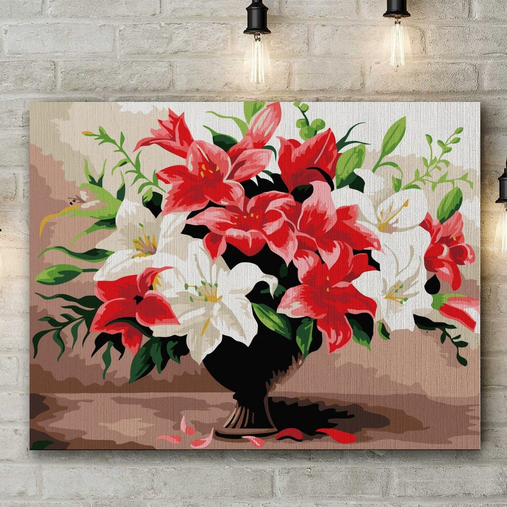 Blooming Lilies - Pictură pe numere - 1 | YEO