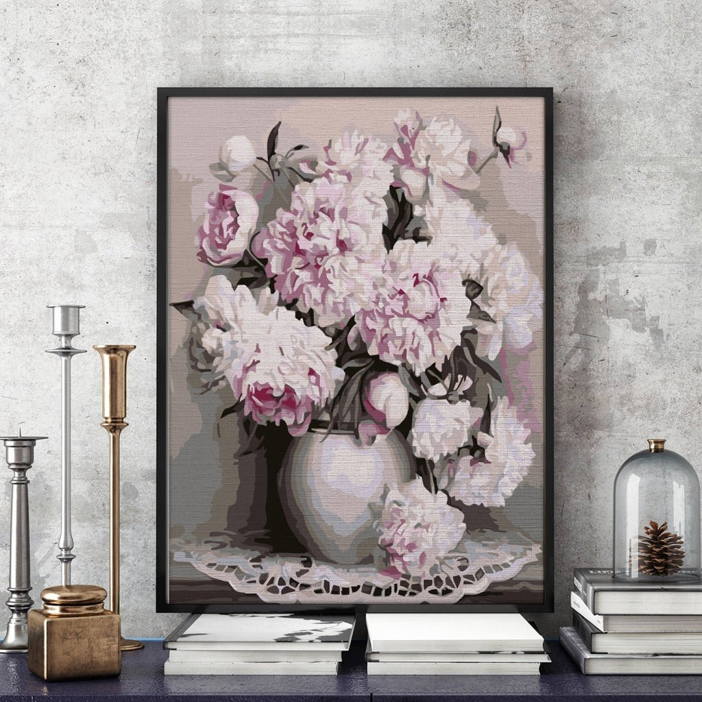 Blooming peonies - Pictură pe numere - 2 | YEO