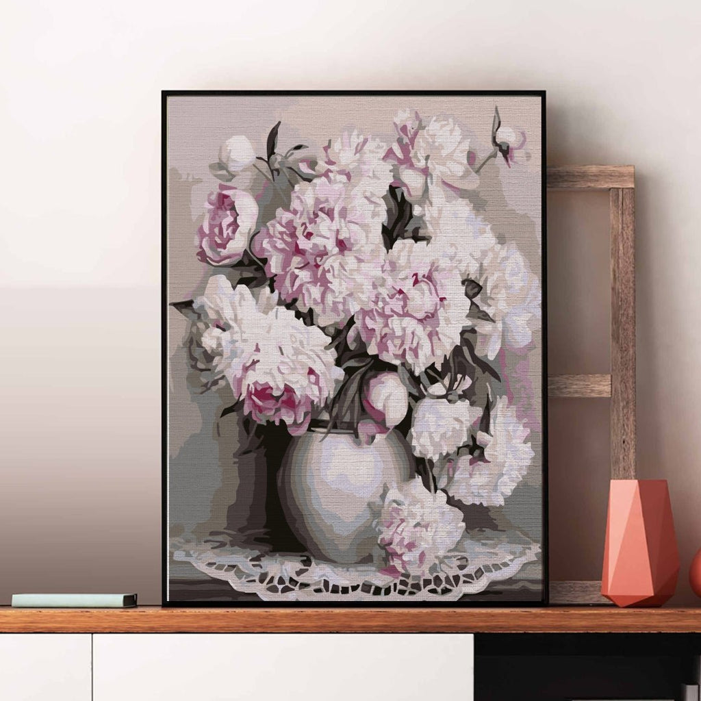 Blooming peonies - Pictură pe numere - 1 | YEO