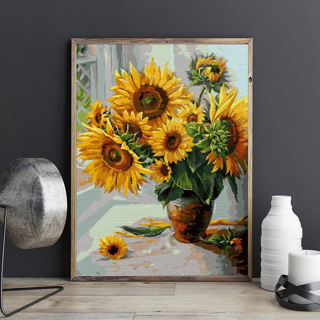 Blooming Sunflowers - Pictură pe numere - 2 | YEO