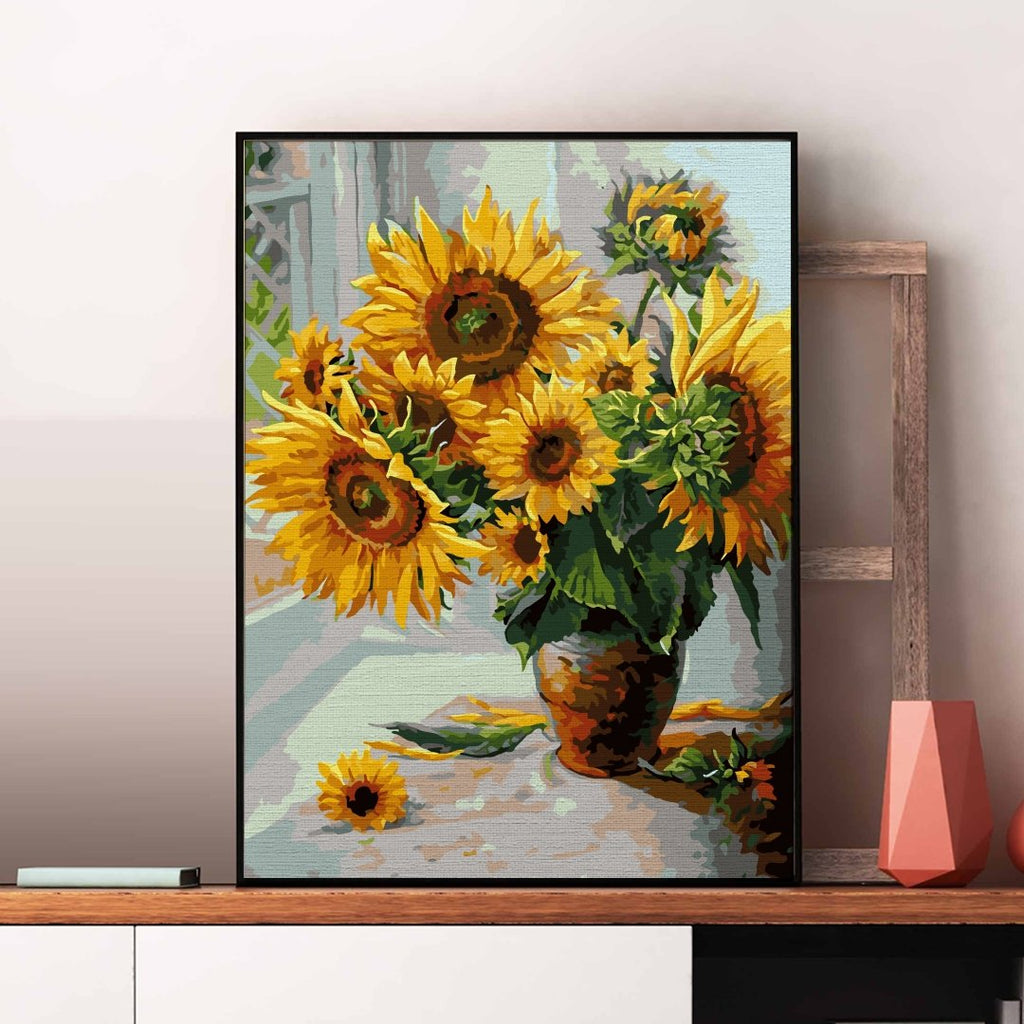 Blooming Sunflowers - Pictură pe numere - 1 | YEO