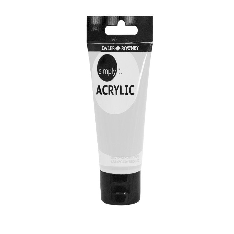 Culoare acrilică pentru începători, permanentă, bază de rășină acrilică, 75 ml, Simply Daler Rowney - 1 | YEO