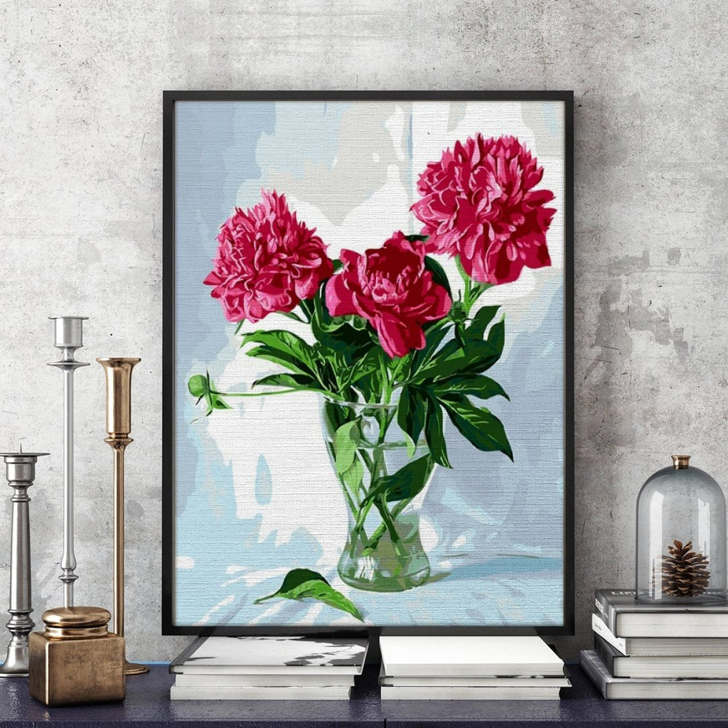 Delicate Pink Peonies - Pictura pe numere