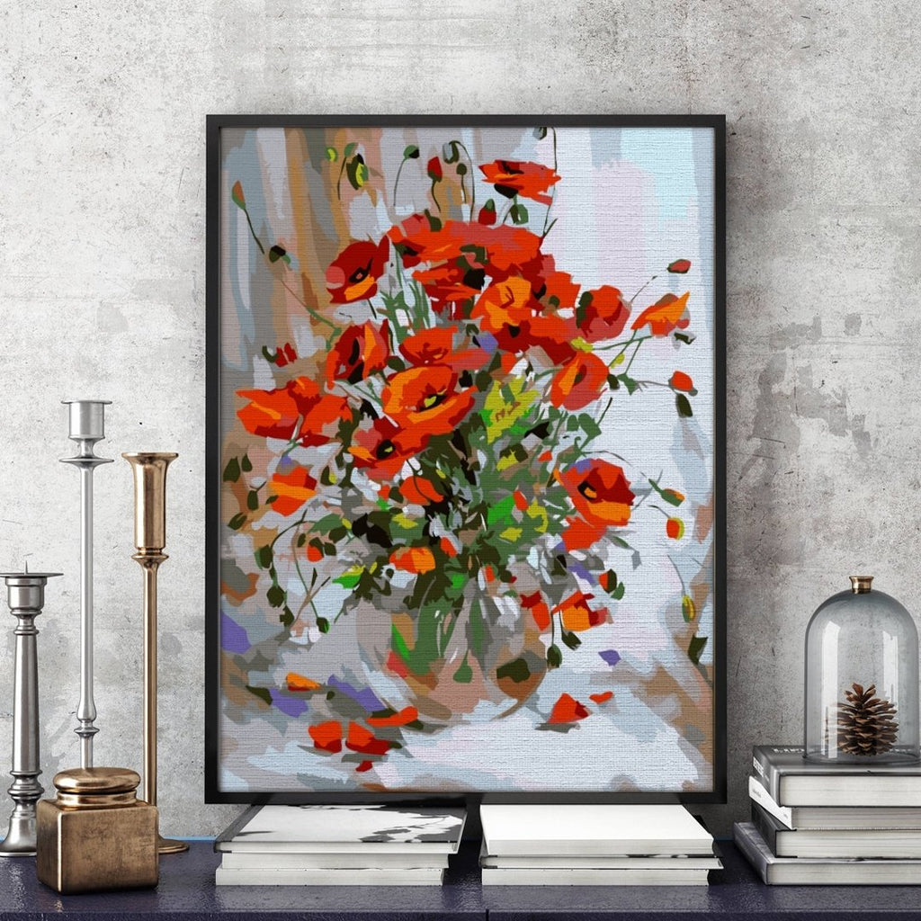 Delicate Poppies - Pictură pe numere - 2 | YEO