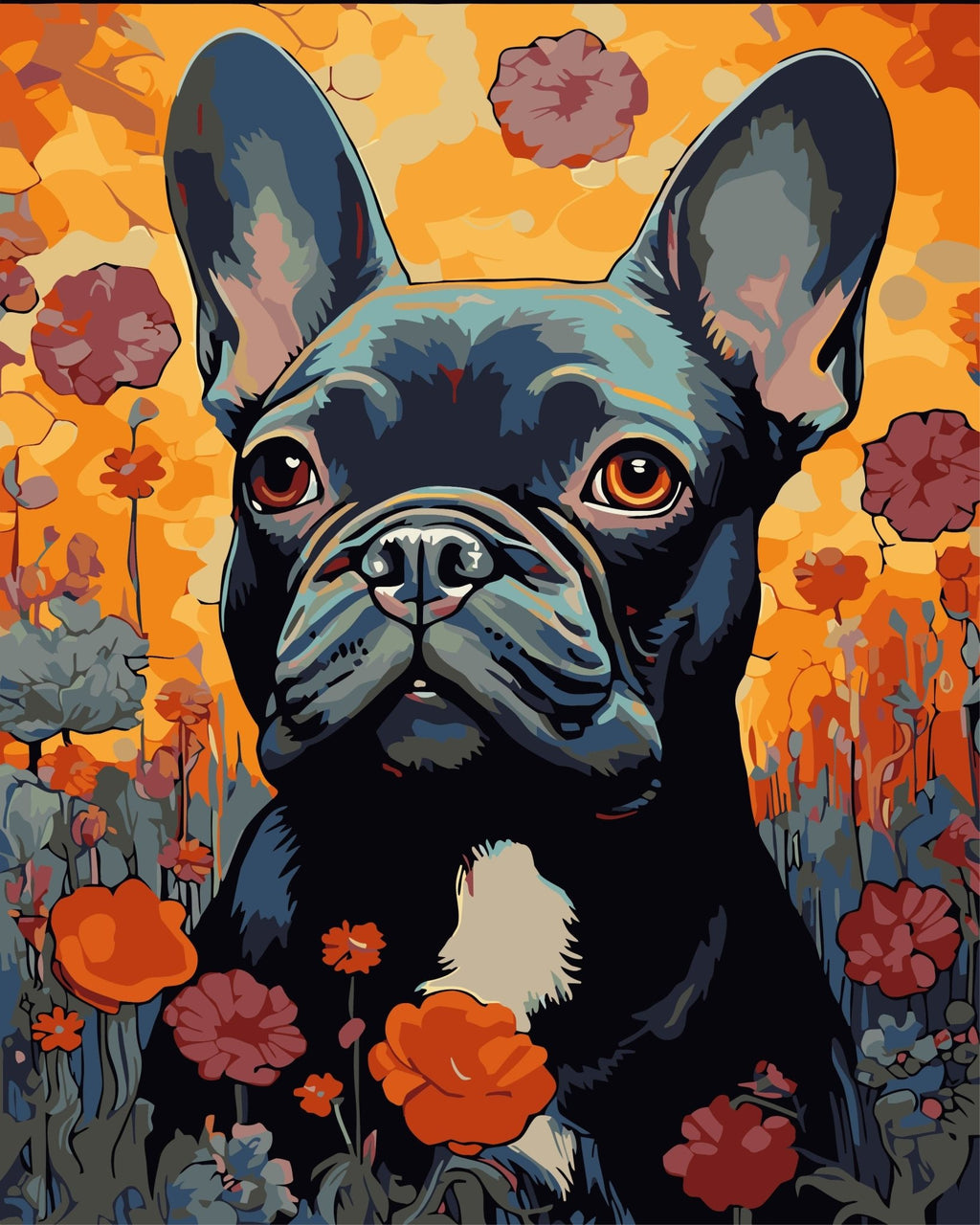 French Bulldog portrait - Pictură pe numere - 3 | YEO