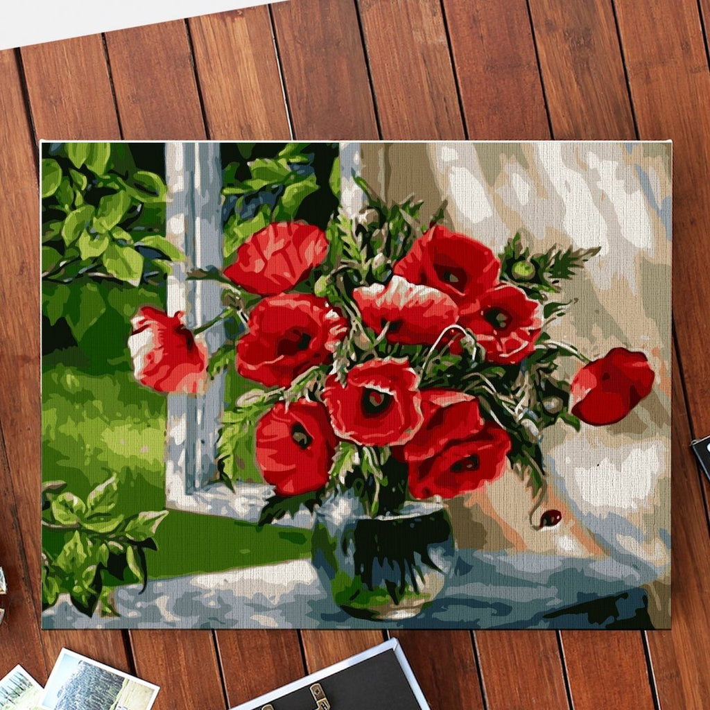 Fresh poppies - Pictură pe numere - 2 | YEO