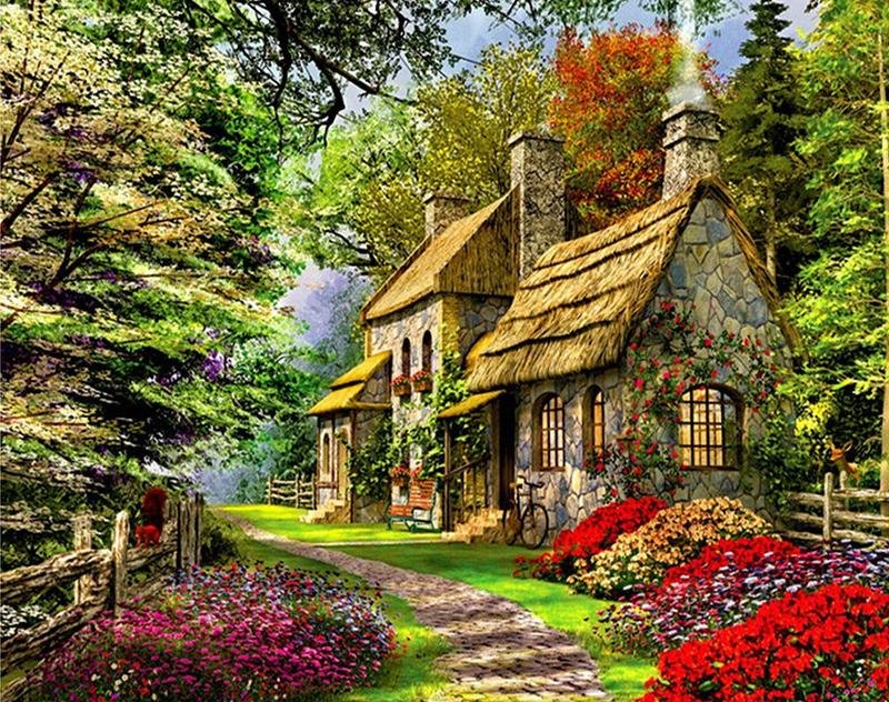 Idyllic House - Pictură pe numere - 2 | YEO