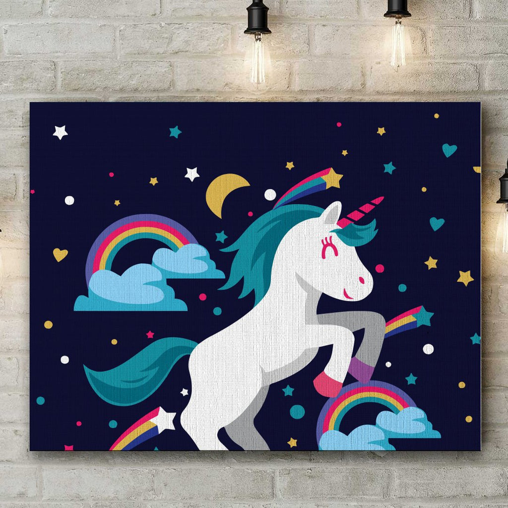 Lovely unicorn - Pictură pe numere - 2 | YEO