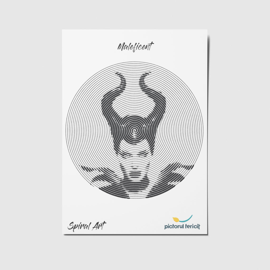 Maleficent - Spiral Art