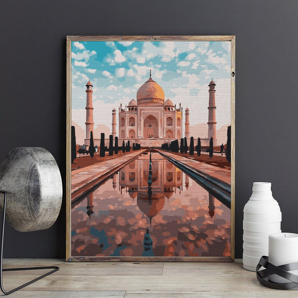 Miraculous Taj Mahal - Pictură pe numere - 2 | YEO