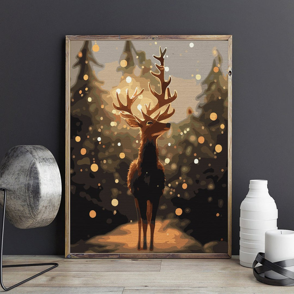 Moonlight reindeer - Pictură pe numere - 2 | YEO