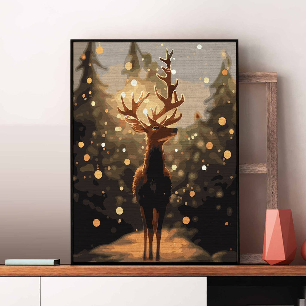 Moonlight reindeer - Pictură pe numere - 1 | YEO