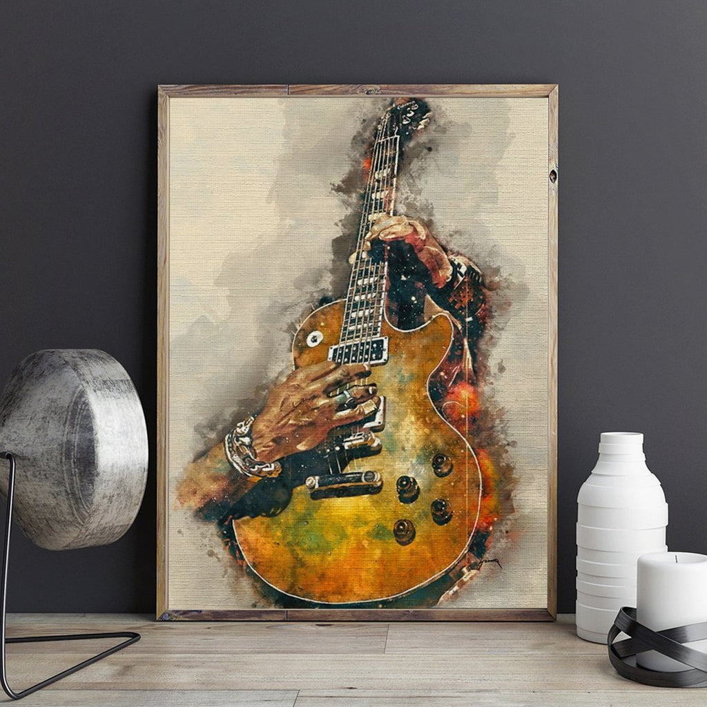 Music is art (Vintage Electric Guitar) - Pictură pe numere - 2 | YEO