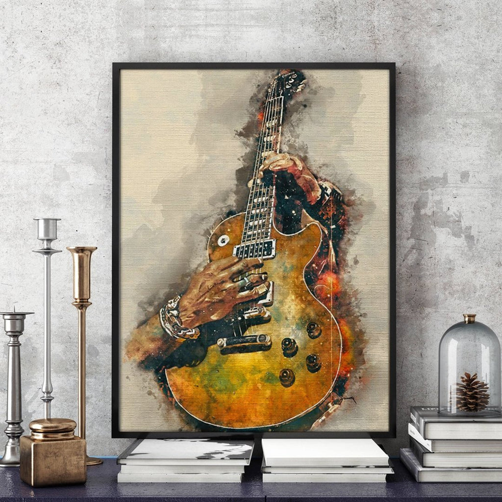 Music is art (Vintage Electric Guitar) - Pictură pe numere - 3 | YEO