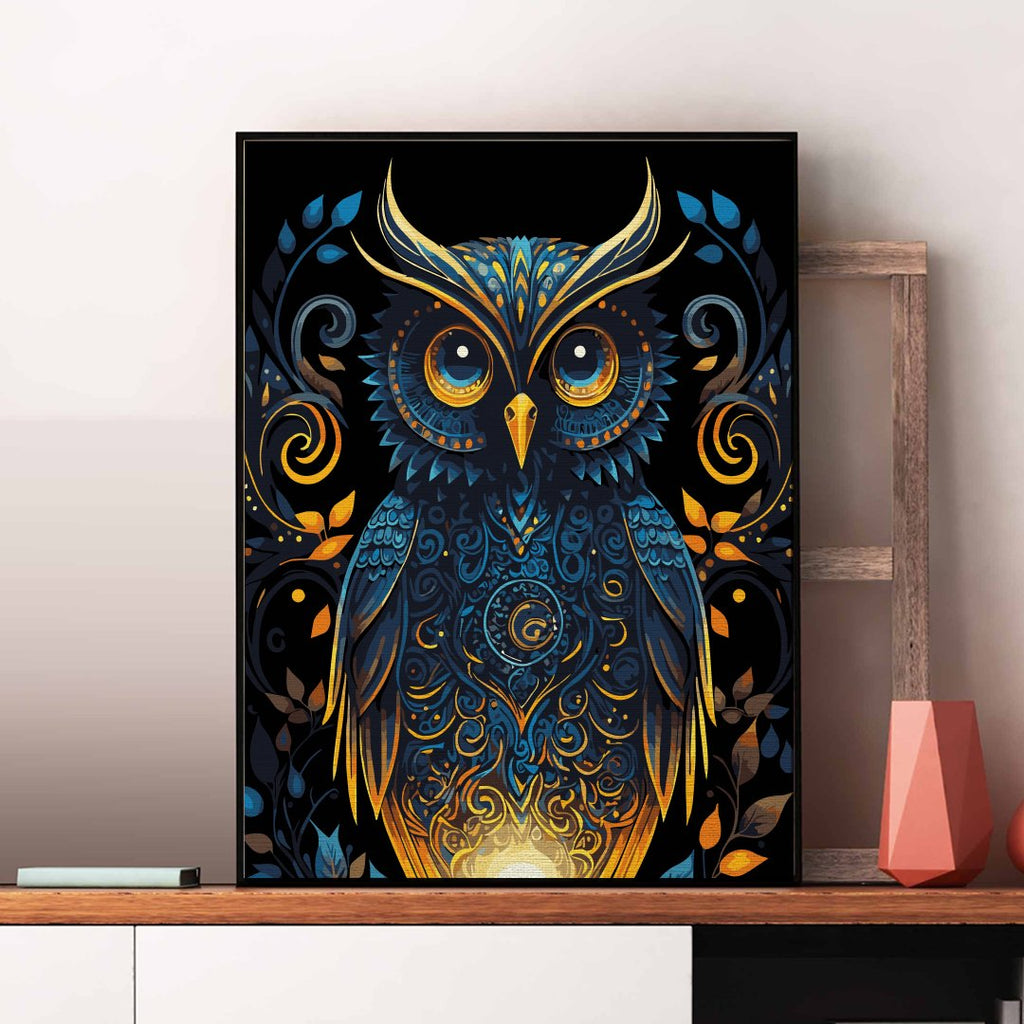 Mystical owl - Pictură pe numere - 1 | YEO