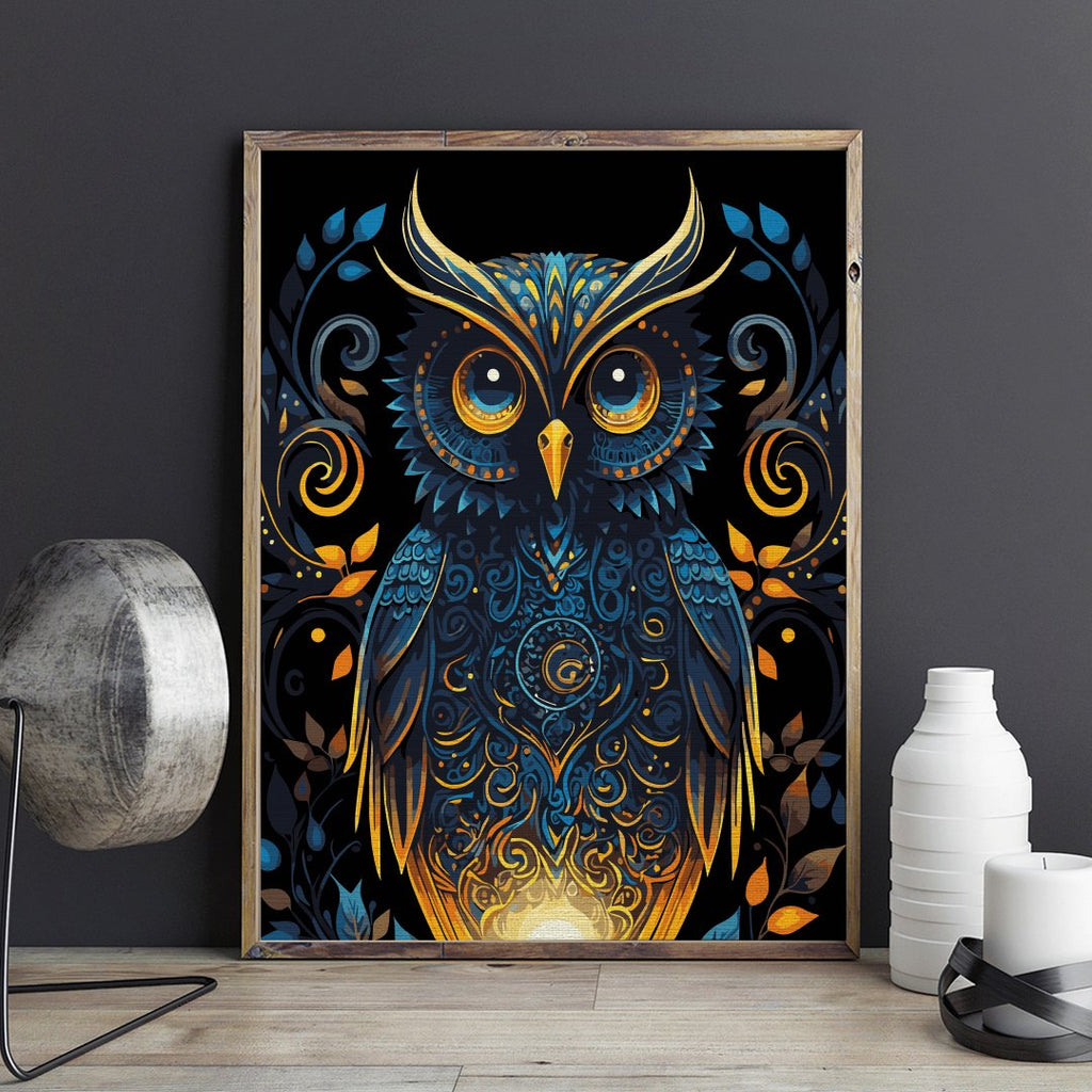 Mystical owl - Pictură pe numere - 2 | YEO