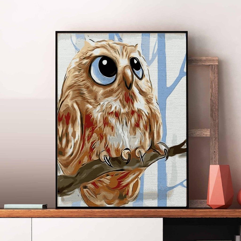 Owl Look - Pictură pe numere - 1 | YEO