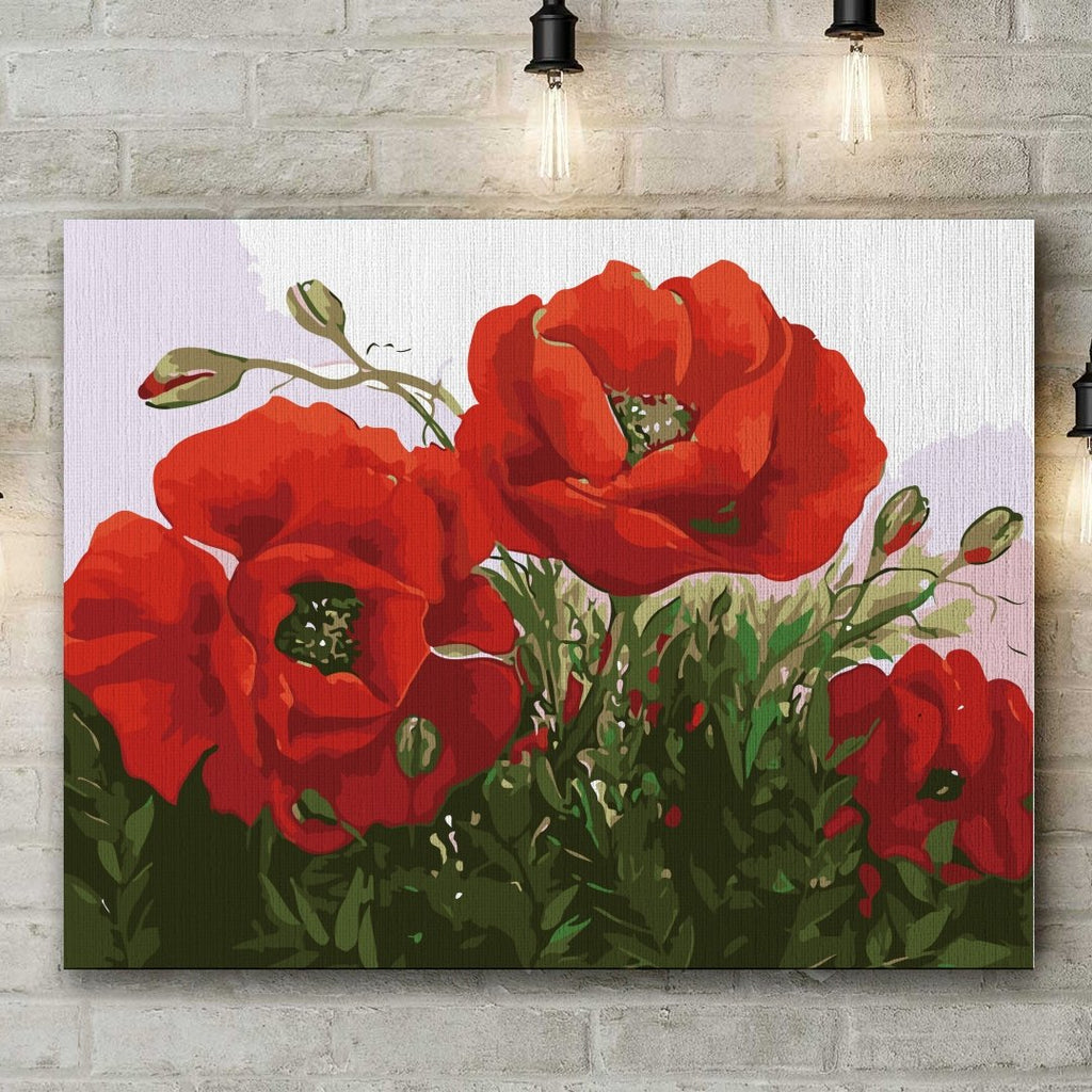 Poppies in the Wind - Pictură pe numere - 1 | YEO