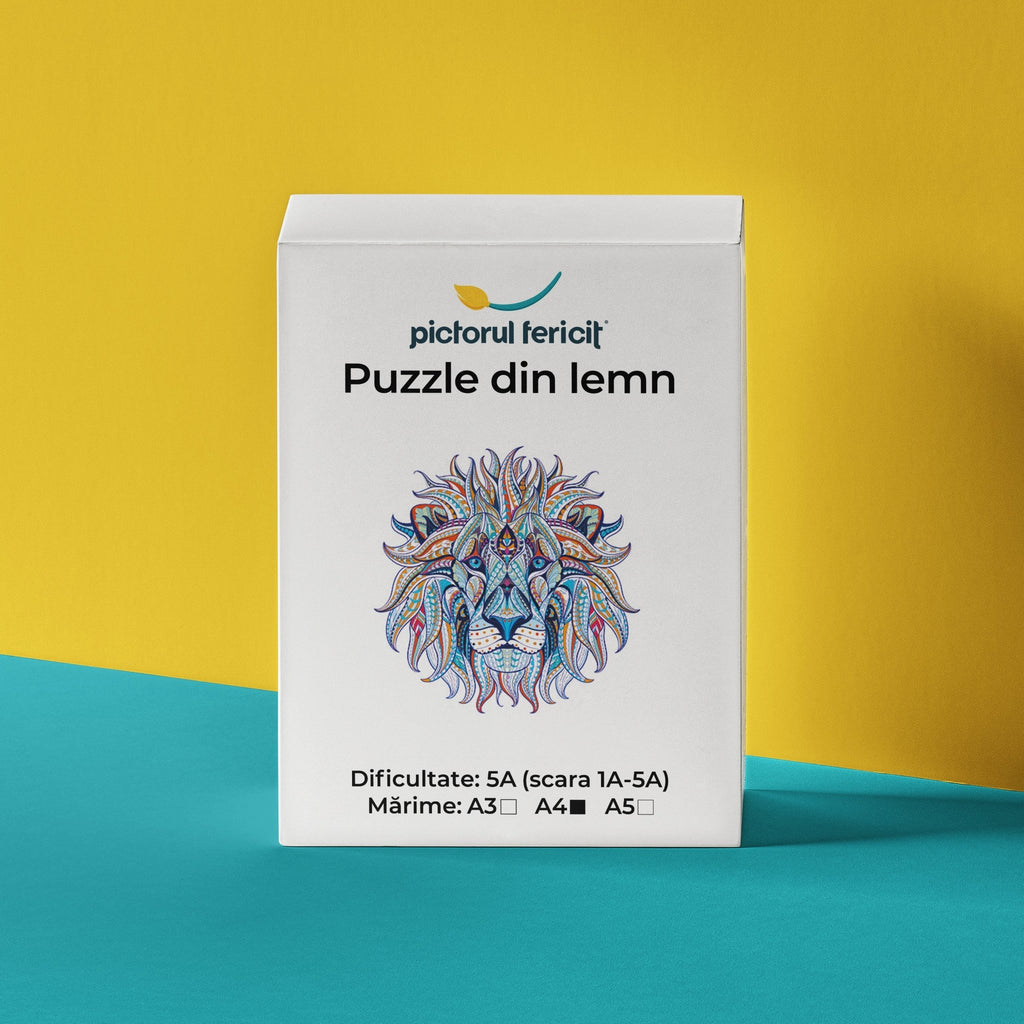 Regele junglei - Puzzle din lemn