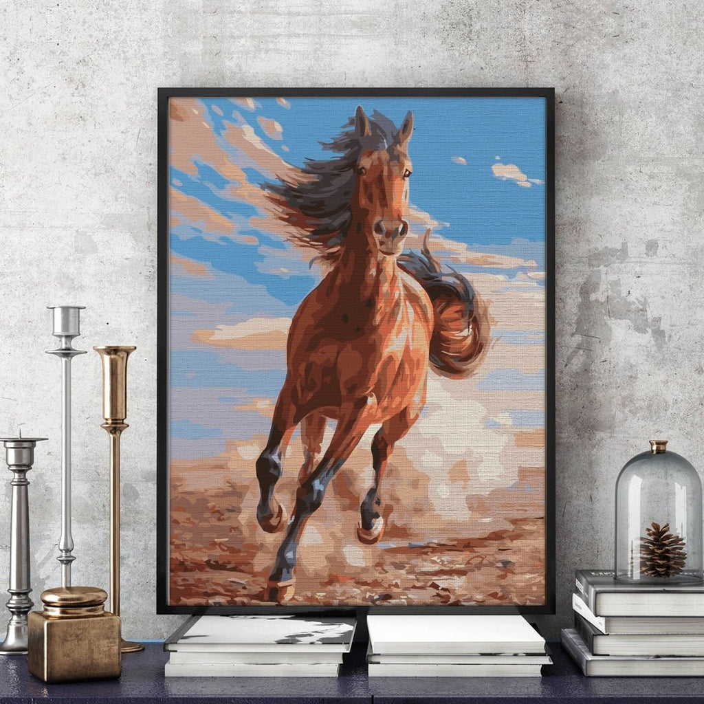 Running horse - Pictură pe numere - 2 | YEO