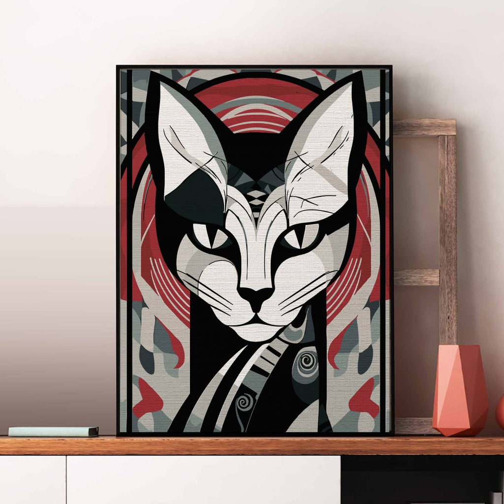 Samurai Cat - Pictură pe numere - 1 | YEO