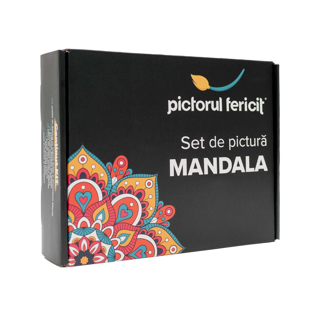 Set de pictură mandala, 45 de piese, Pictorul Fericit - 1 | YEO