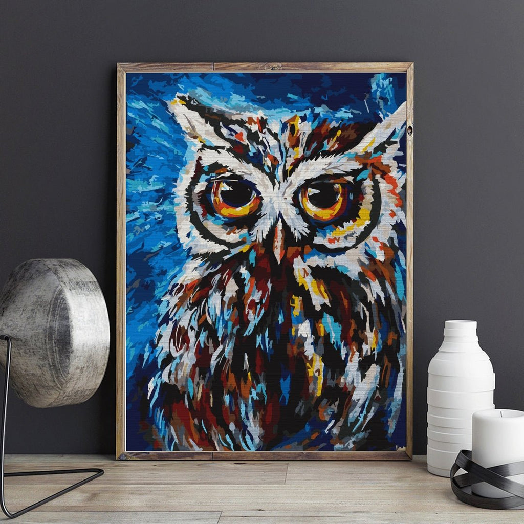 The owl - Pictură pe numere