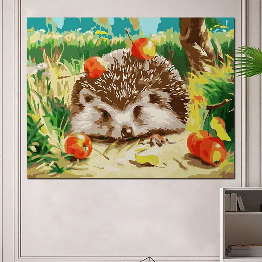 The Timid Hedgehog - Pictură pe numere